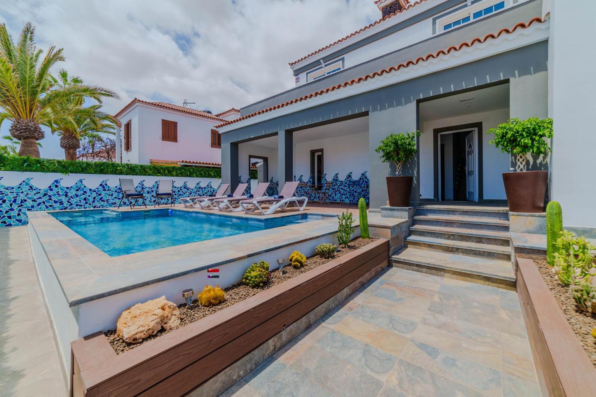 Villa De Marcos Alojamiento De Lujo Con Piscina Privada Арона Экстерьер фото